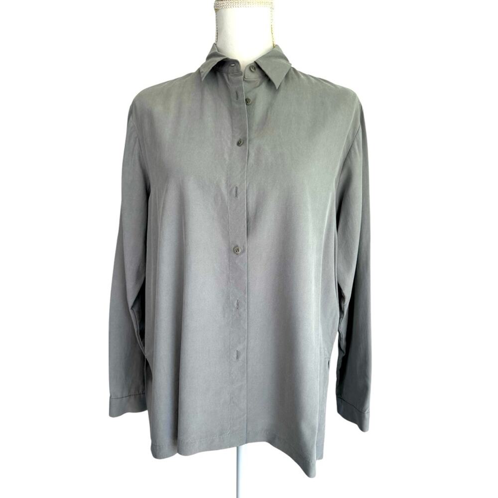Go Silk - Vintage button down blouse, 90’s, SizeS